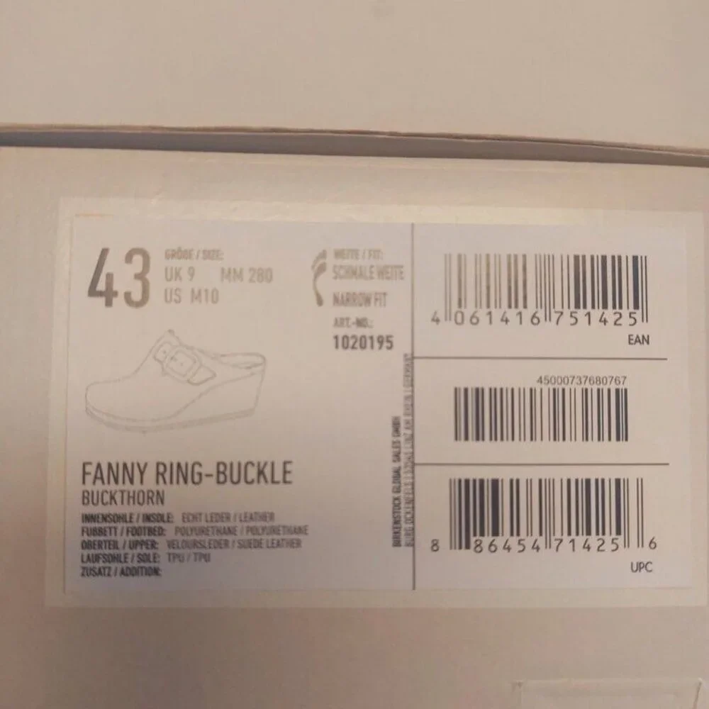 Papillio By Birkenstock Fanny Ring-Buckle Clog Sandal NARROW Fit Size 10-10.5 - Picture 9 of 10